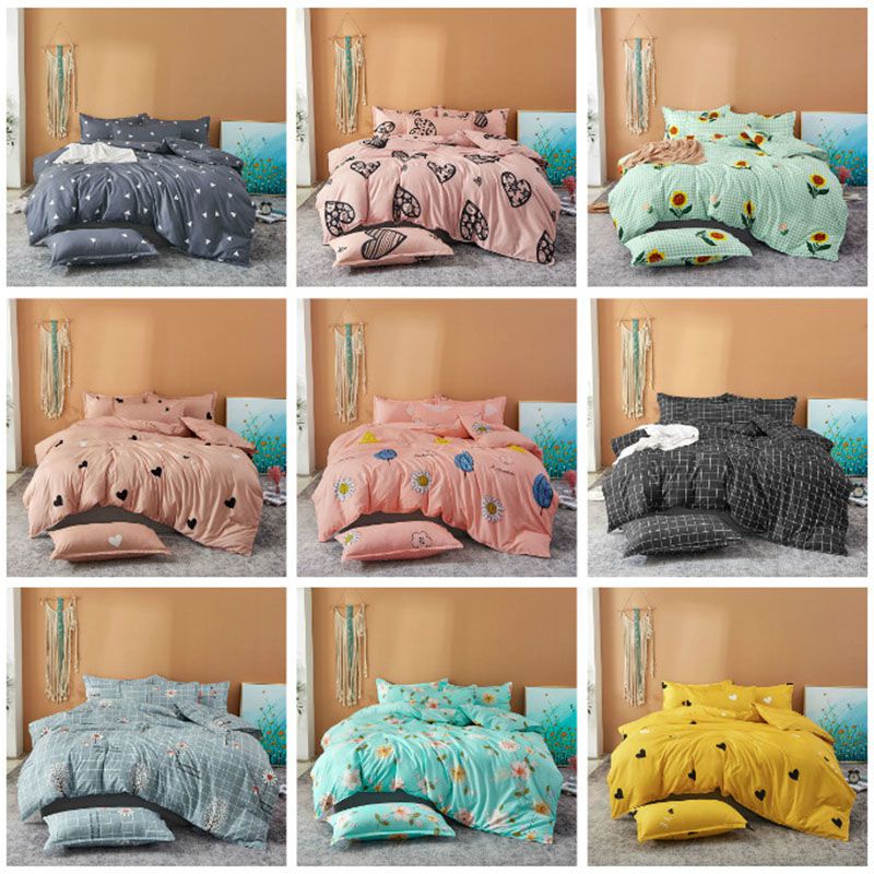 Bộ Chăn Ga Và Vỏ Gối In Hoa Xinh Xắn