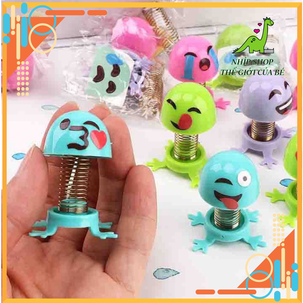 Đồ chơi Mặt cười lò xo emoji thú nhún nhảy Đồ chơi cho bé Trang trí xe hơi