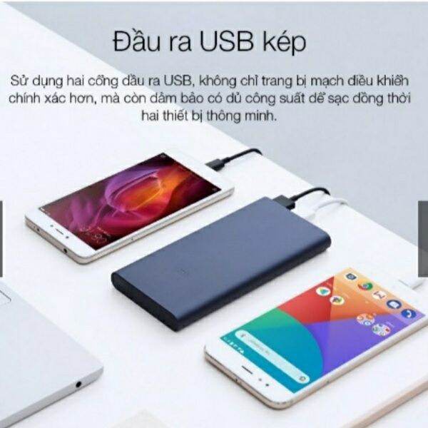 Pin Sạc Dự Phòng Xiaomi Gen 2 Chính Hãng 10000mAh Hỗ Trợ Sạc Nhanh 2 Chiều 18W Bảo Hành 12 Tháng 1 Đổi 1