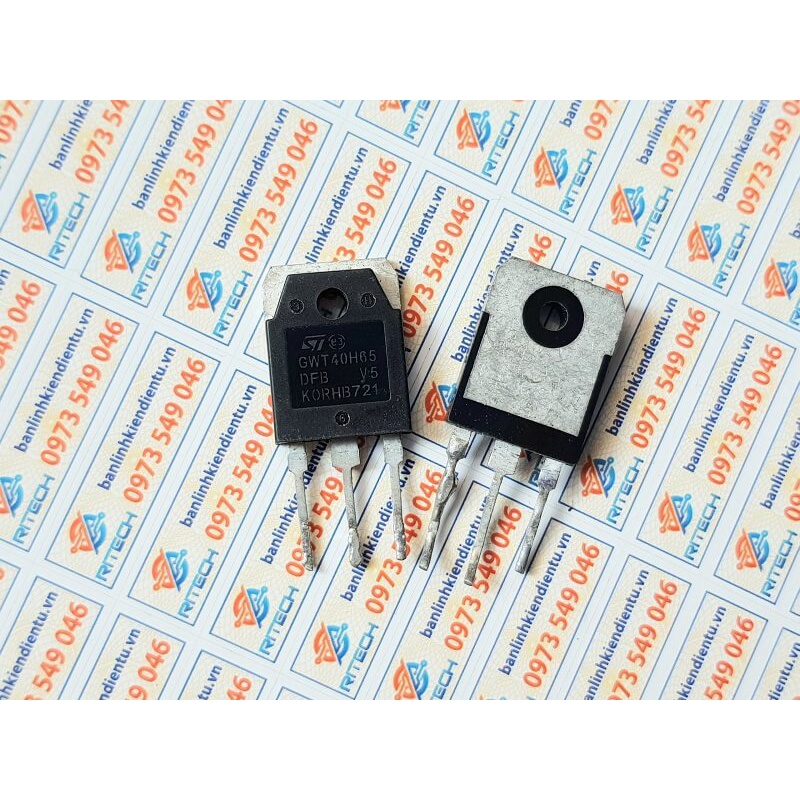 [Combo 2 chiếc] GWT40H65DFB GWT40H65FB IGBT 20A 650V TO-247 (tháo máy)