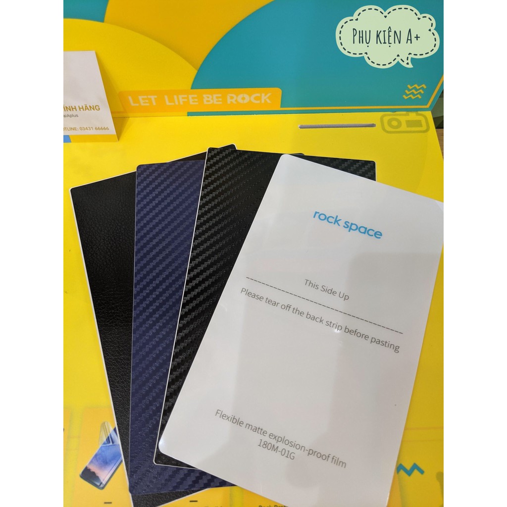 Dán màn, dán lưng PPF Redmi Note 7/Note 7 Pro, Redmi Note 8, Redmi Note 8 Pro, Redmi 9 Chính hãng Rock Space
