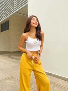 Áo Croptop 2 Dây Thêu Hoa ( Ảnh Thật )