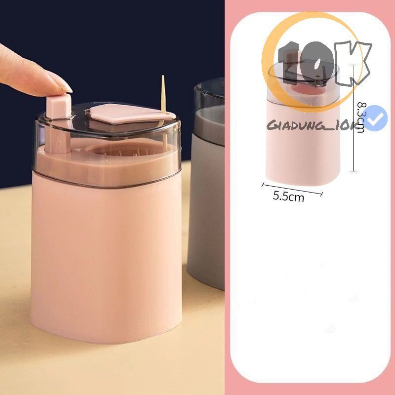 Hộp đựng tăm tự động, hũ tăm nhấn nút lấy tăm tiện lợi (@6)