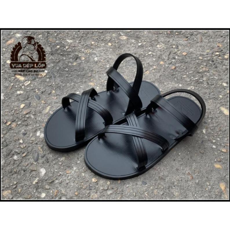 sandal cao gót dưới 7cm Dép cao su kiểu dép 4 quai chéo thương hiệu VUA DÉP LỐP Phạm Quang Xuân, chính hãng, có bảo hành