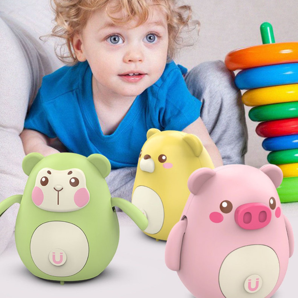 Đồ Chơi Lật Đật Cho Bé Biết Đi Có Nam Châm Từ Tính Đi Theo Nhau có hình ngộ nghĩnh tự động cho bé trai và gái