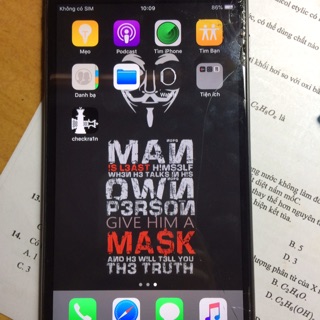 MÀN HÌNH IPHONE 6 plus liệt cảm ứng 1/4 còn lại sáng đẹp