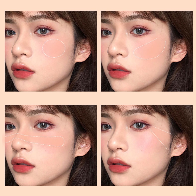 Phấn Má Hồng KAKASHOW Pink Bear Series Gradient Blush