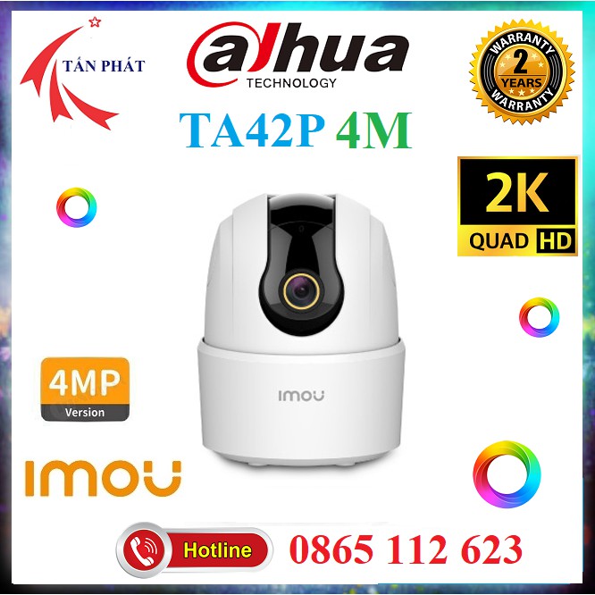 Camera IP 2M 4M WIFI (XOAY 360) IMOU Ranger 2C TA42P - B  TA22CP  Trong Nhà Độ nét cao 1080P FullHD A22ep C22EP F22p