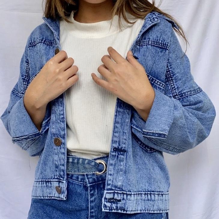 - Áo Khoác Denim / Áo Khoác Denim Cân Bằng Oversize / NAISILA ✔