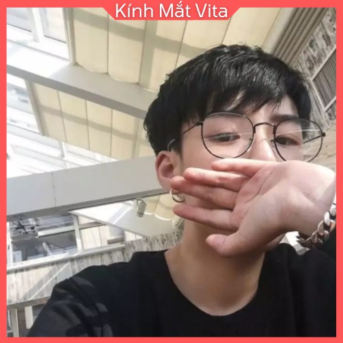 Gọng Kính Cận Nữ Shopvita Kính Cận Đẹp Không Độ Kính Gọng Tròn Ngố Chất Liệu Kim Loại Cao Cấp- VT1 | BigBuy360 - bigbuy360.vn