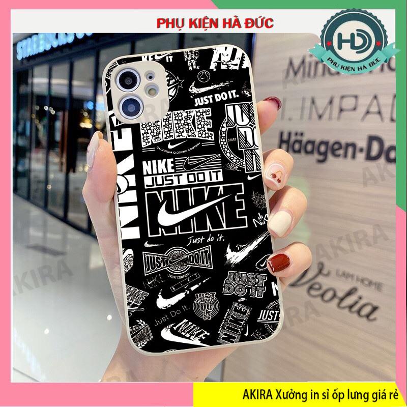 Sỉ ốp lưng iphone nike nền đen vuông cạnh bảo vệ camera giá rẻ xưởng ốp akira