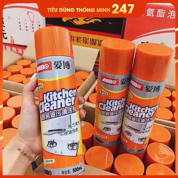 Chai Xịt Nhà Bếp - Nhà Tắm Tạo Bọt Tẩy Sạch Vết Dầu Mỡ ,Hoen Ố Lâu Ngày - Dung Tích 500ml