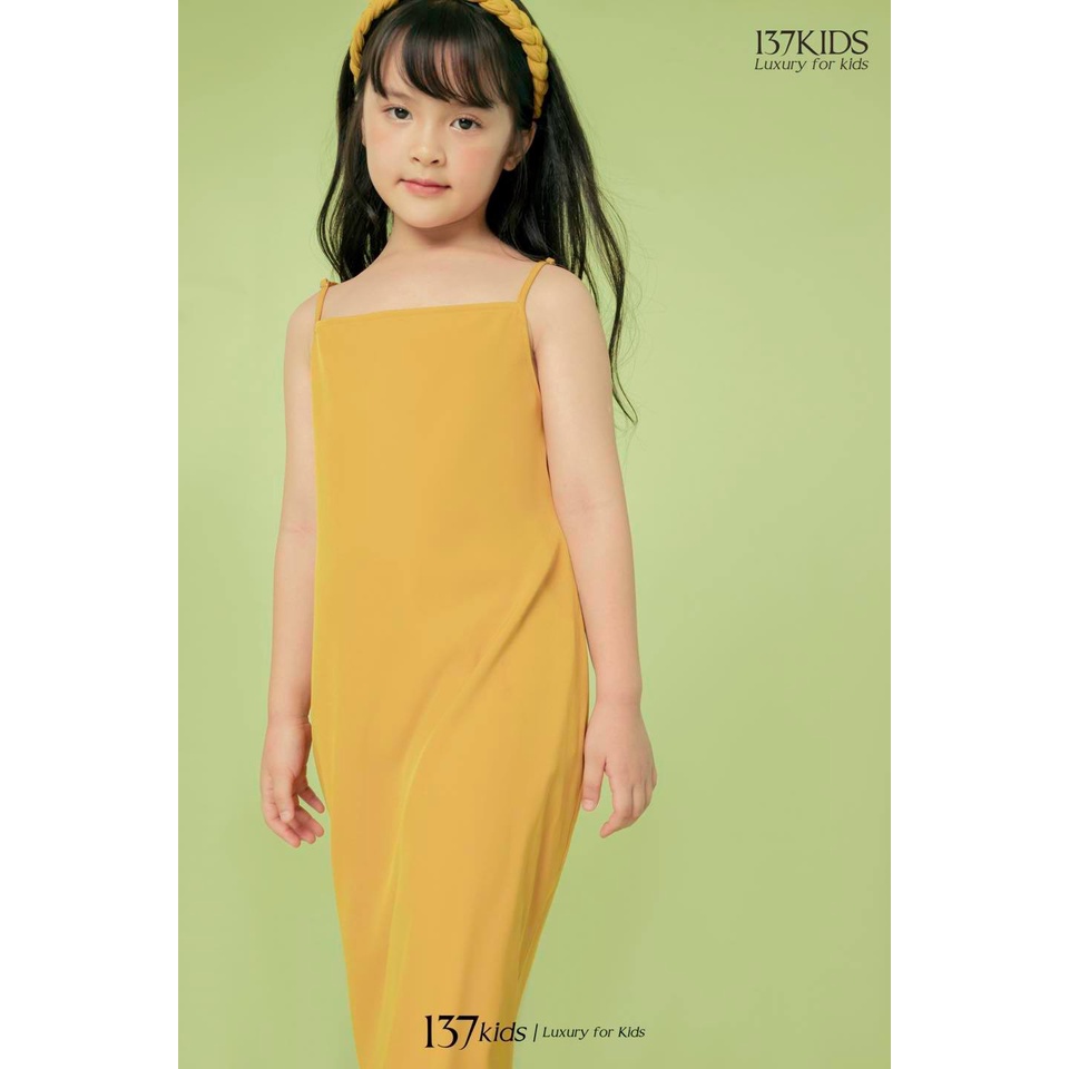 Váy maxi 2 dây bé gái 137KIDS chất cotton thoáng mát, thấm hút mồ hôi