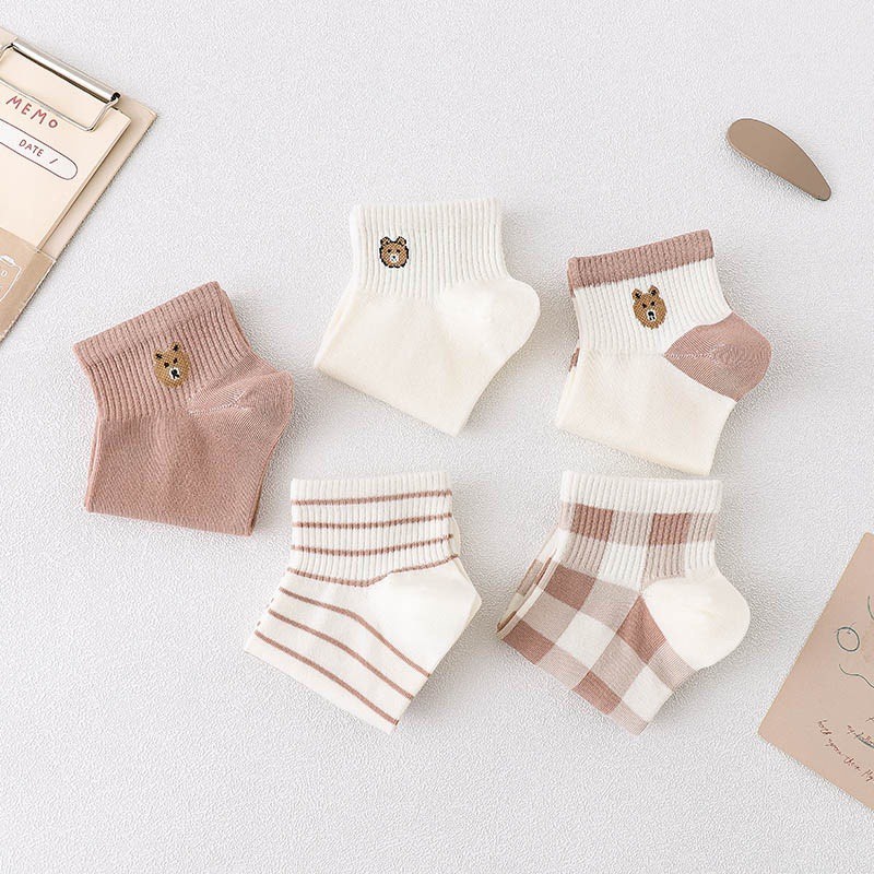 Vớ tất cổ ngắn nữ cute dễ thương chất liệu cotton phong cách Hàn Quốc TAHYCO TN05 1 ĐÔI
