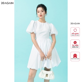 Đầm xòe cổ tròn tay bồng 20again dew1015