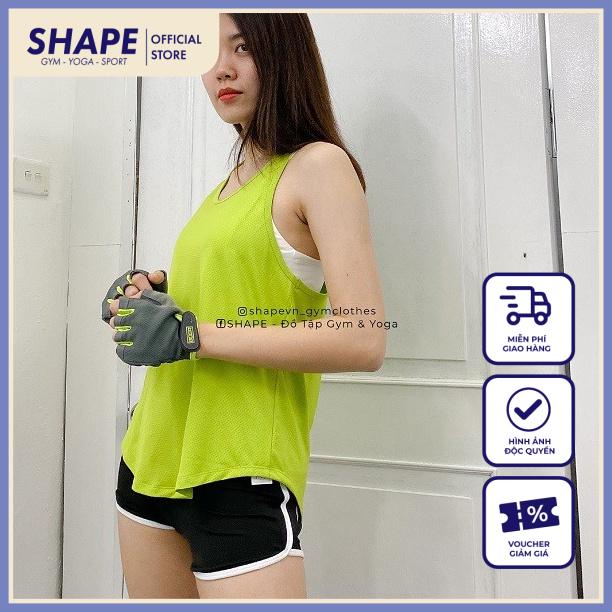 Mẫu tanktop Shape lưới trơn đẹp năng động [T110]