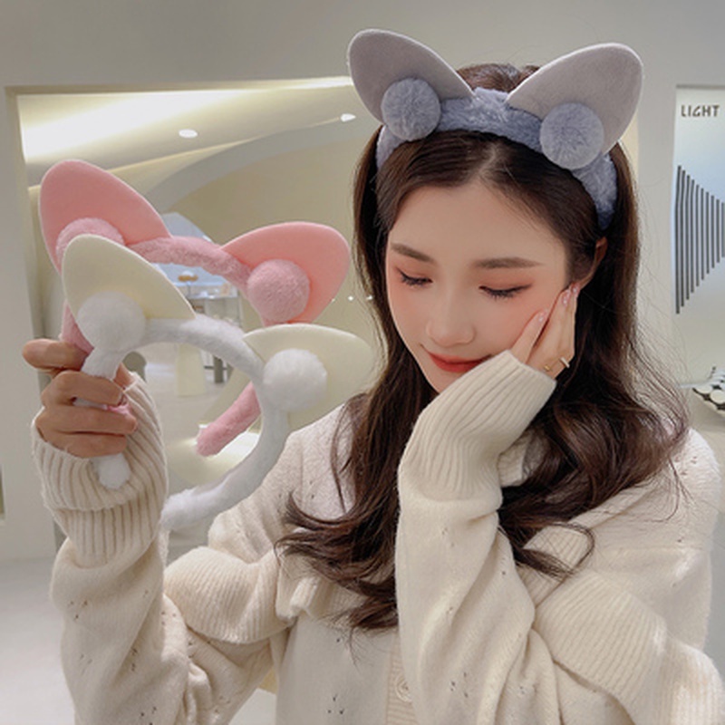 Cài tóc đính tai mèo thời trang Hàn Quốc đáng yêu xinh xắn