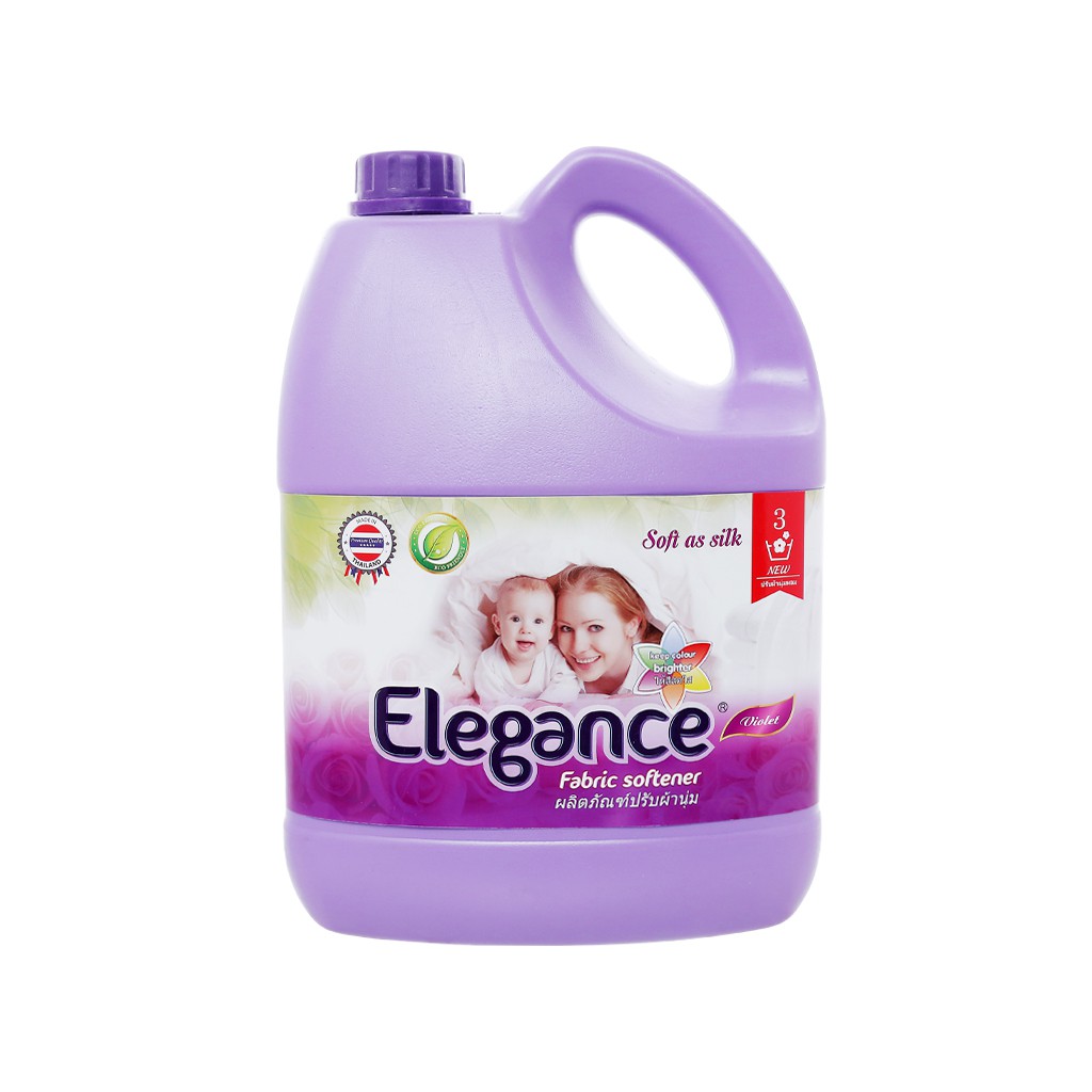 Nước xả vải Elegance tím ngọt ngào can 3.5 lít