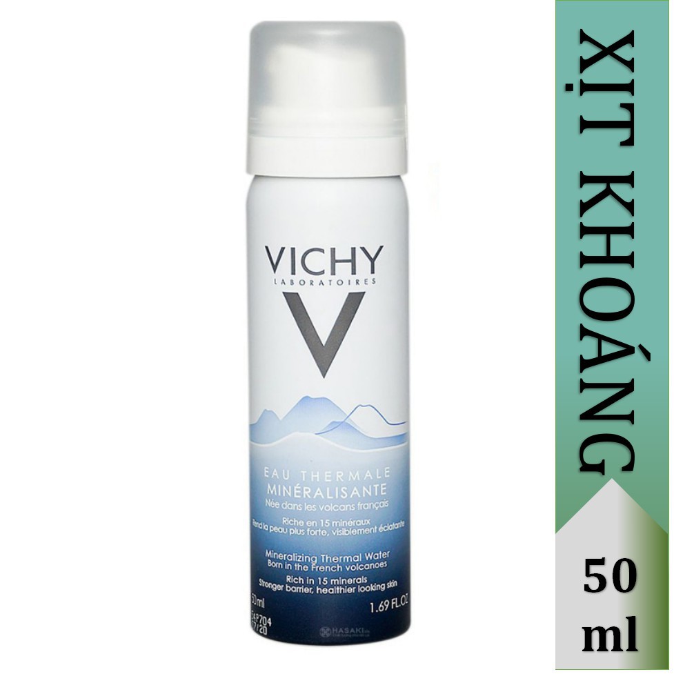 [HÀNG CHÍNH HÃNG]  Xịt Khoáng Dưỡng Da Vichy Mineralizing Thermal Water 50ml