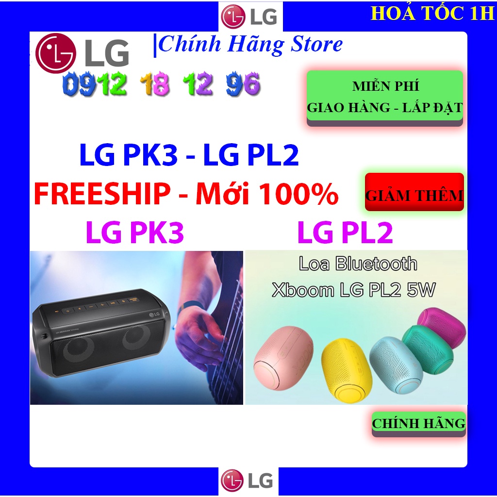 Loa Bluetooth LG XBoom Go PL2/PL2W/PL2P/PL2S