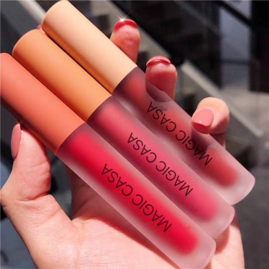 Set son kem lì lên mầu đẹp không trôi Magic Casa Love Lip Glaze giá rẻ