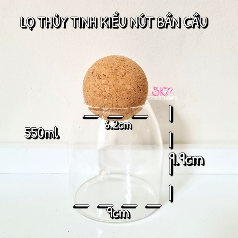 Mua càng NHIỀU càng GIẢM SÂULỌ THỦY TINH KIỂU KÈM NÚT BẦN CẦU SANG TRỌNG