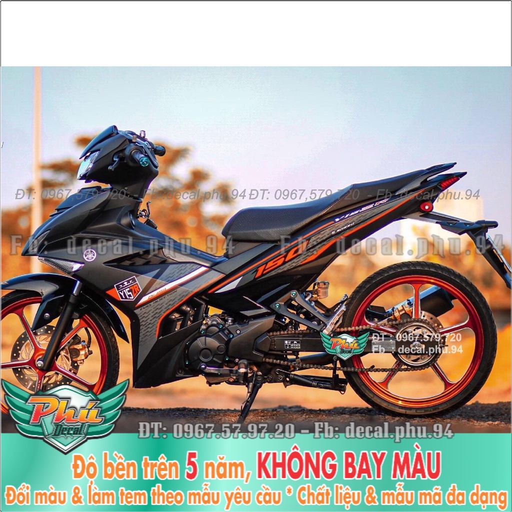 Tem Rời Exciter 150 Y15 Zr Cam đenn mờ (K) -1
