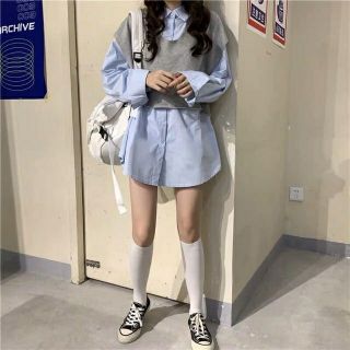 Sét 2 món sơmi croptop