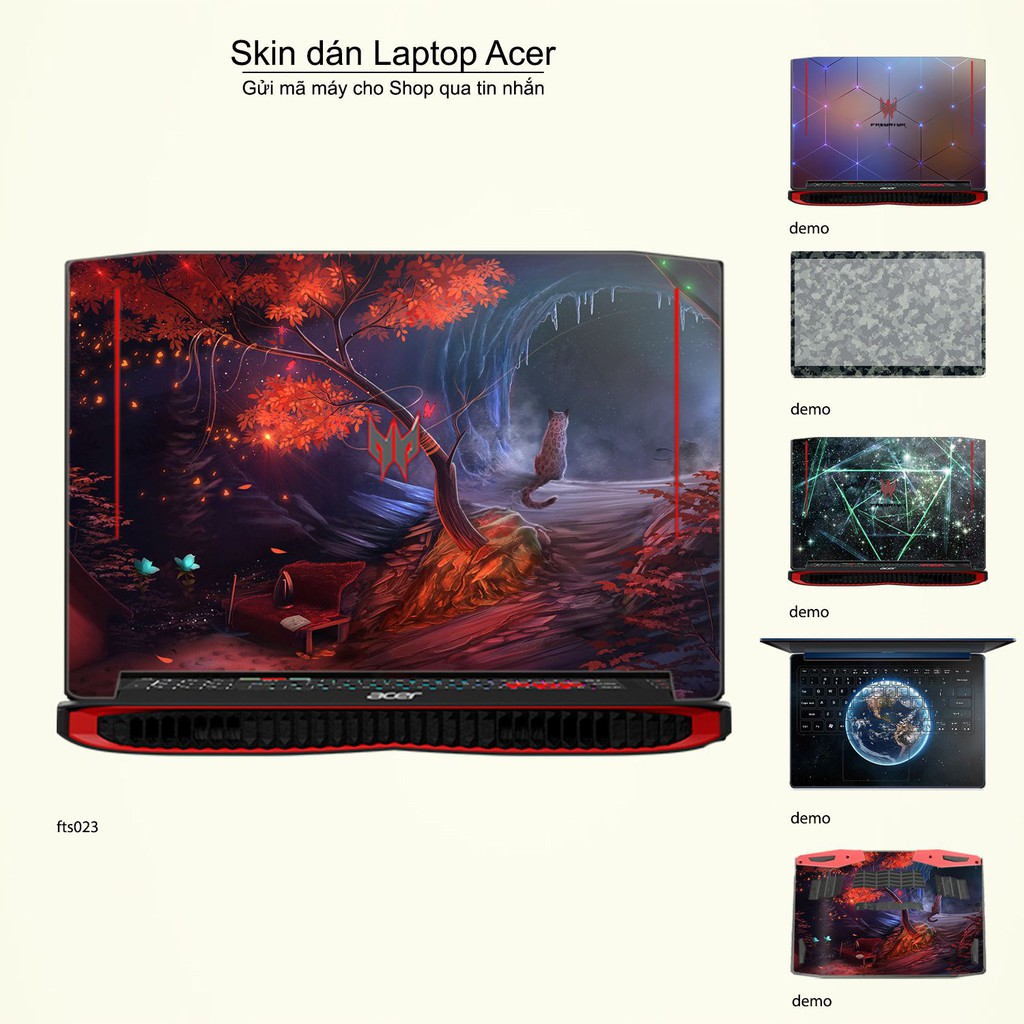 Skin dán Laptop Acer in hình Fantasy nhiều mẫu 4 (inbox mã máy cho Shop)