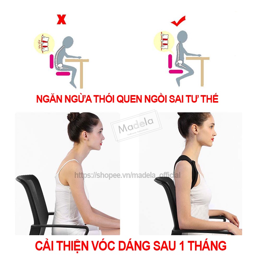 Đai Lưng Chống Gù Andego Cho Trẻ Em Và Người Lớn Có Bảo Hành Lỗi 1 Đổi 1, Đai Chống Gù Lưng Nam Nữ Cao Cấp