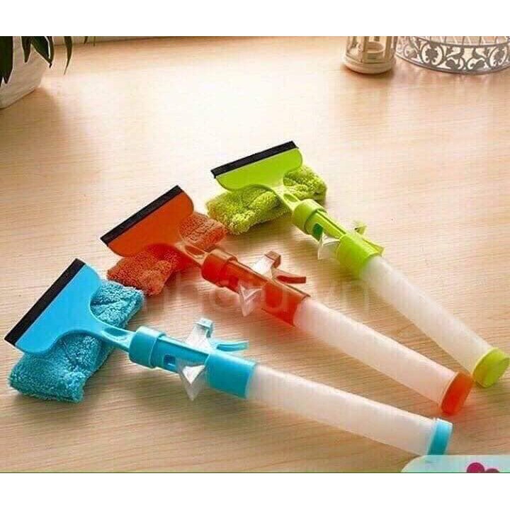 [SIÊU GIẢM GIÁ] chổi lau kính kèm bình xịt. siêu tiệndụng