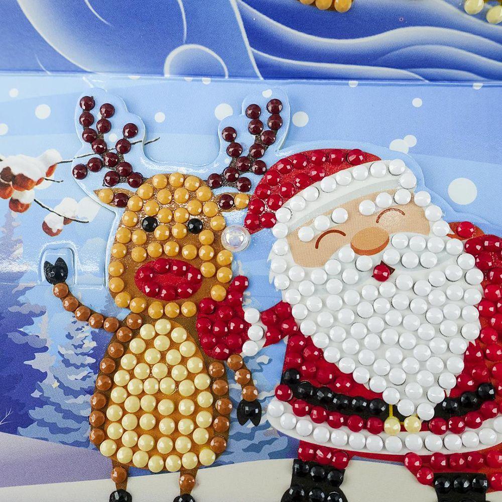 LAY Tranh Đính Đá 5D Tự Làm Hình Ông Già Noel Trang Trí Nhà Cửa