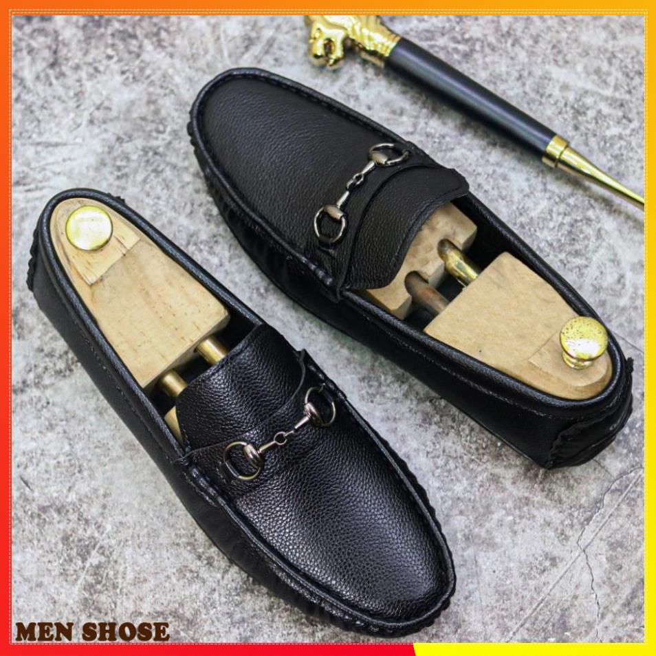 Giày Mọi Nam Da Lì Đế Khâu Cực Bền -Tặng Tất Khử Mùi- Mã M031