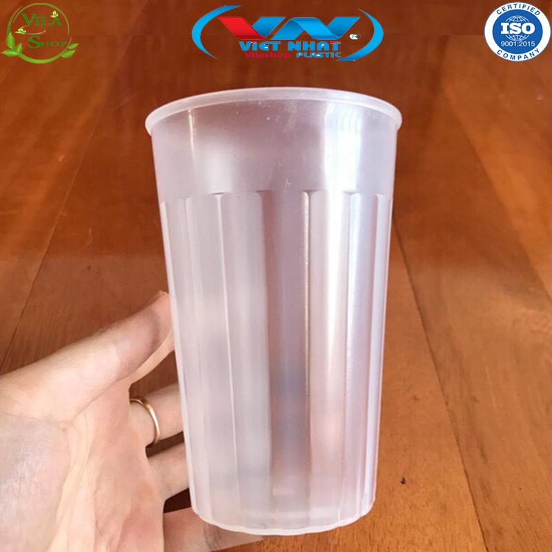 Cốc Uống Nước, Cốc Nhựa Đa Năng 2 Màu Việt Nhật - Cốc Nhựa Sọc. Nhựa PP Nguyên Sinh - Không Mùi - Kháng Khuẩn