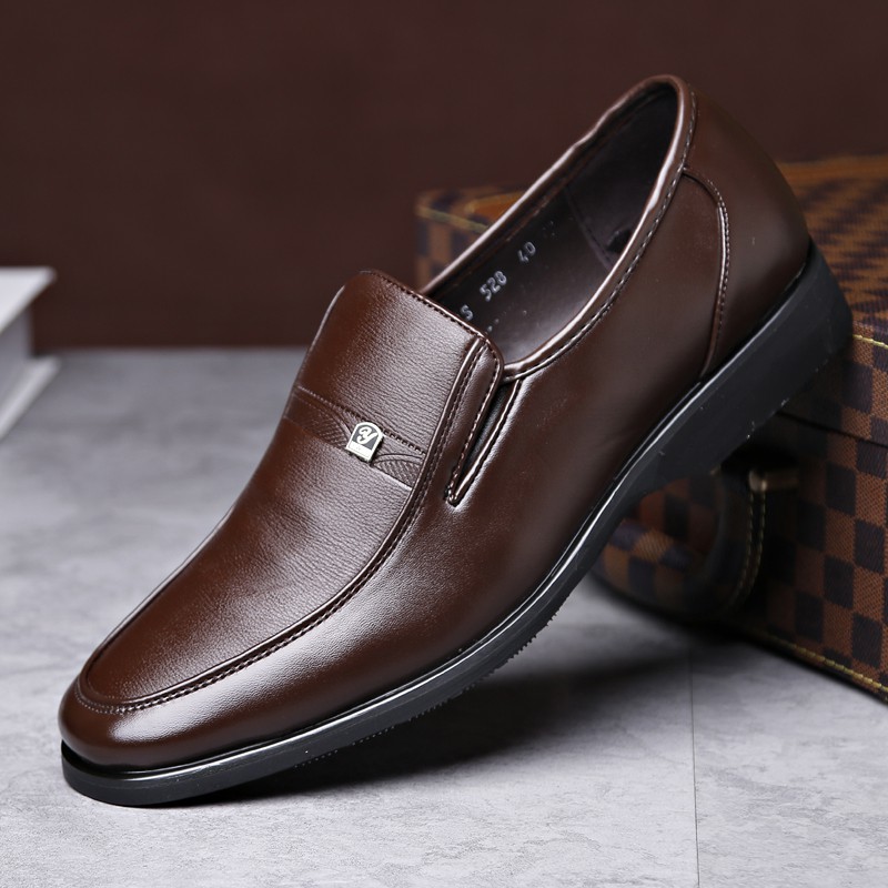 Giày Da YOZOH Màu Nâu Sang Trọng Cho Nam Size 38-44