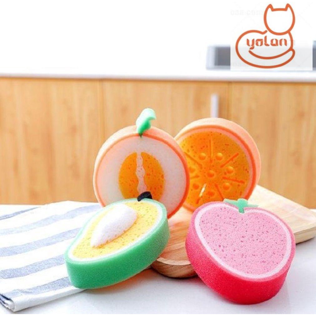 Mút rửa chén dĩa hình trái cây kiểu dáng dễ thương