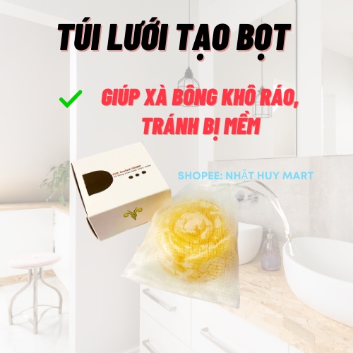 Túi lưới tạo bọt xà bông xà phòng bông tắm