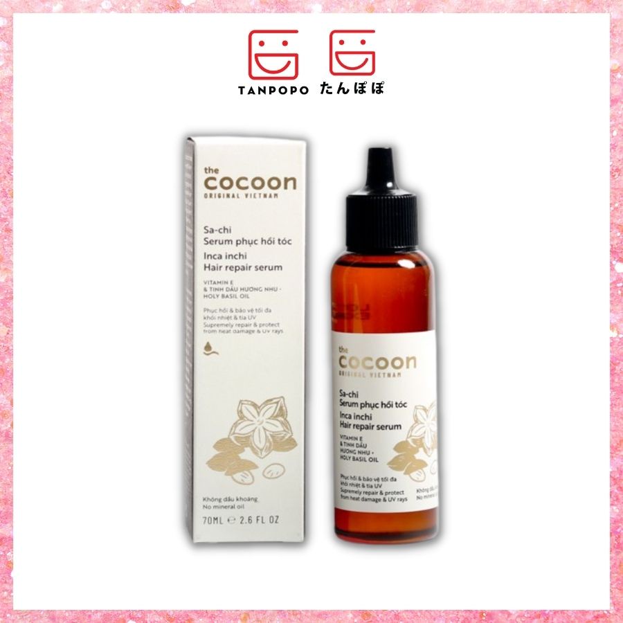 [Chính hãng] [Có sẵn] [Chính hãng] Serum Cocoon Sachi Hỗ Trợ Phục Hồi Tóc 70ml