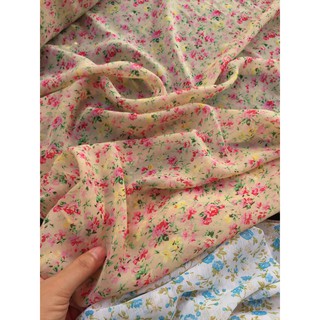 Voan chiffon hoa nhí