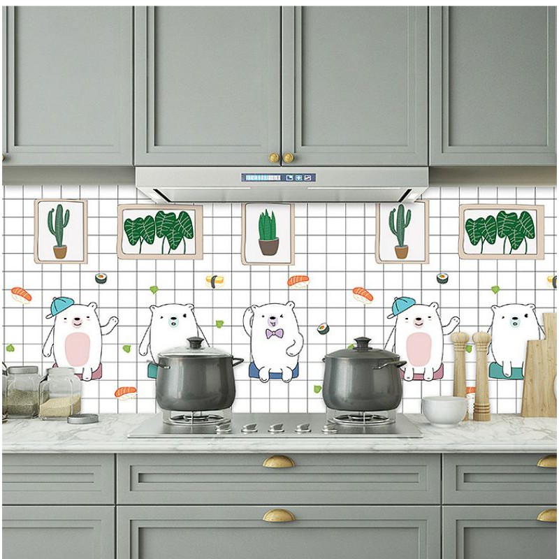 1 mét decal tráng nhôm hoạt hình khổ 60cm keo sẵn