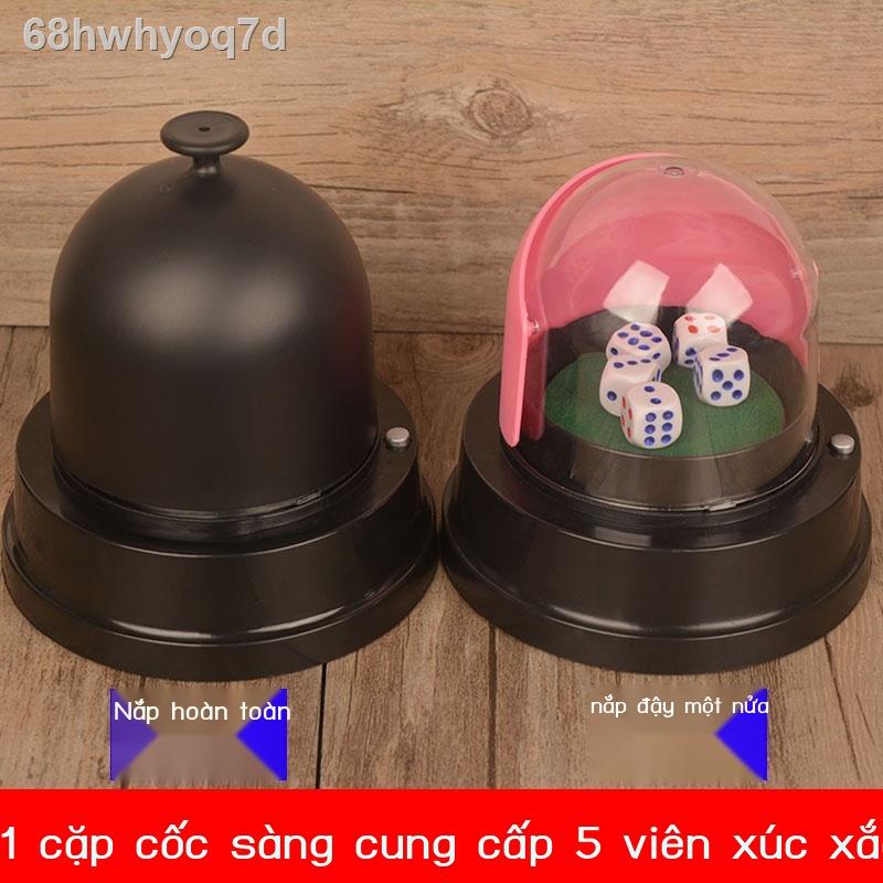 ✈ (HÀNG HOT)68hwhyoq7dThanh uống điện nửa nắp ném cốc xúc xắc chống gian lận sàng có gửi 5 viên