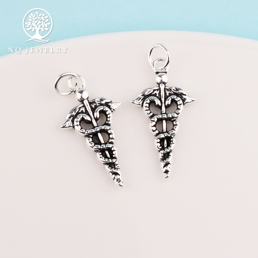 Charm bạc phụ kiện cácnh thiên thần treo - NQ Jewelry
