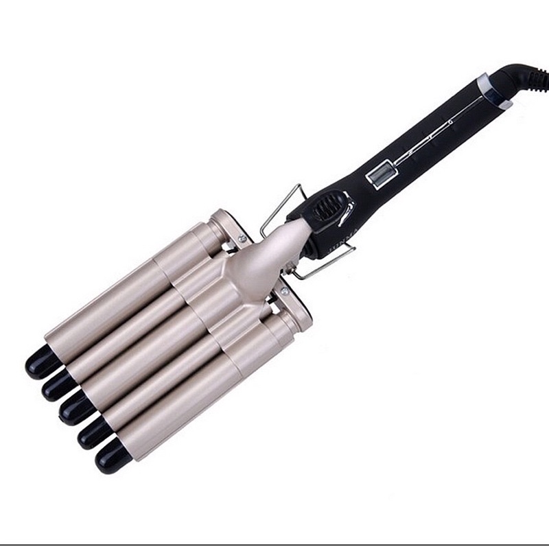 Máy làm tóc xoăn sóng 5 trục Junma F-16 có màn hình LCD cao cấp