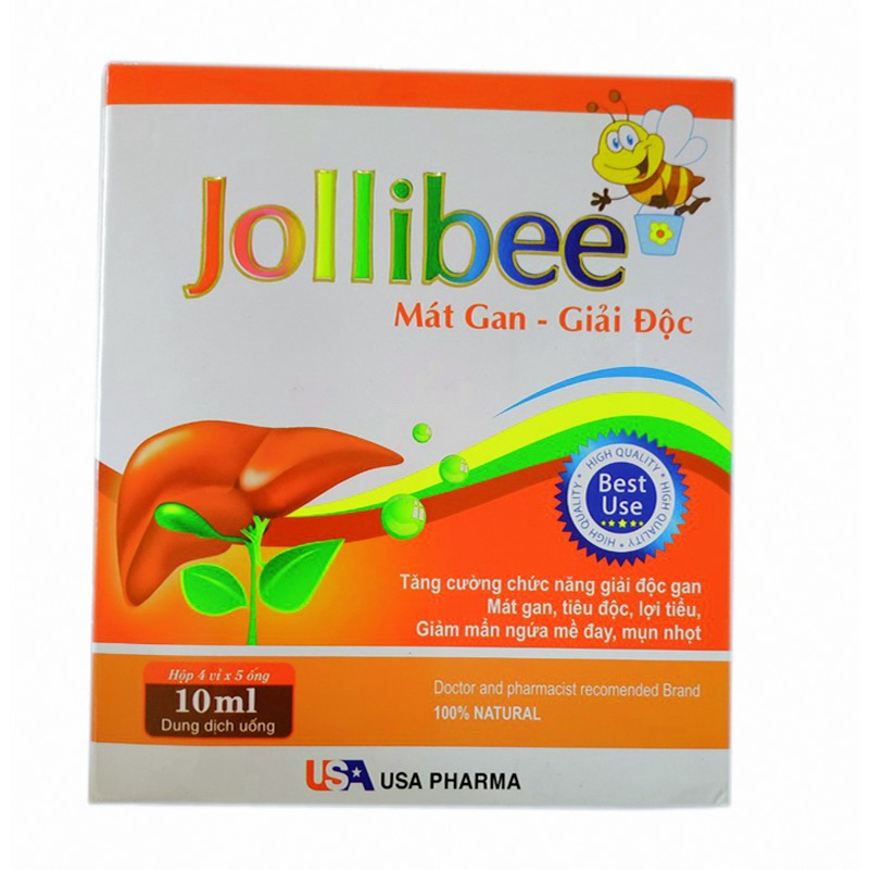 TIÊU ĐỘC TRẺ EM - MÁT GAN - GIẢI ĐỘC - HẾT DỊ ỨNG - MẨN NGỨA THANH NHIỆT CƠ THỂ - JOLLIBEE MÁT GAN GIẢI ĐỘC - HỘP 20 ỐNG