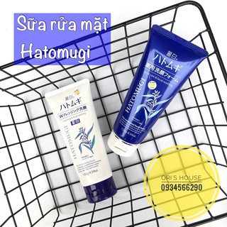 Sữa rửa mặt ngừa mụn làm sáng da Reihaku Hatomugi màu xanh 130g - Nhật