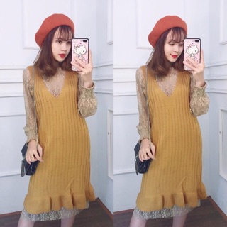 Yếm len đuôi cá hàng quảng châu