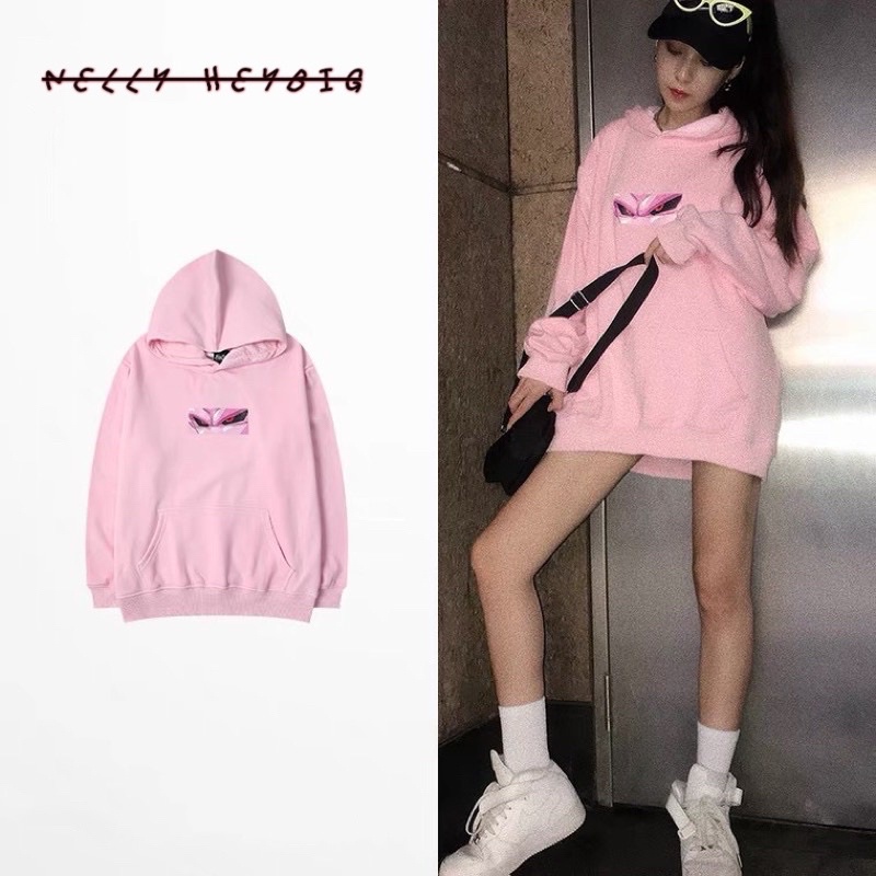 Áo Hoodie 0707 Nelly Heybig chất nỉ bông dáng unisex form rộng MABU 100