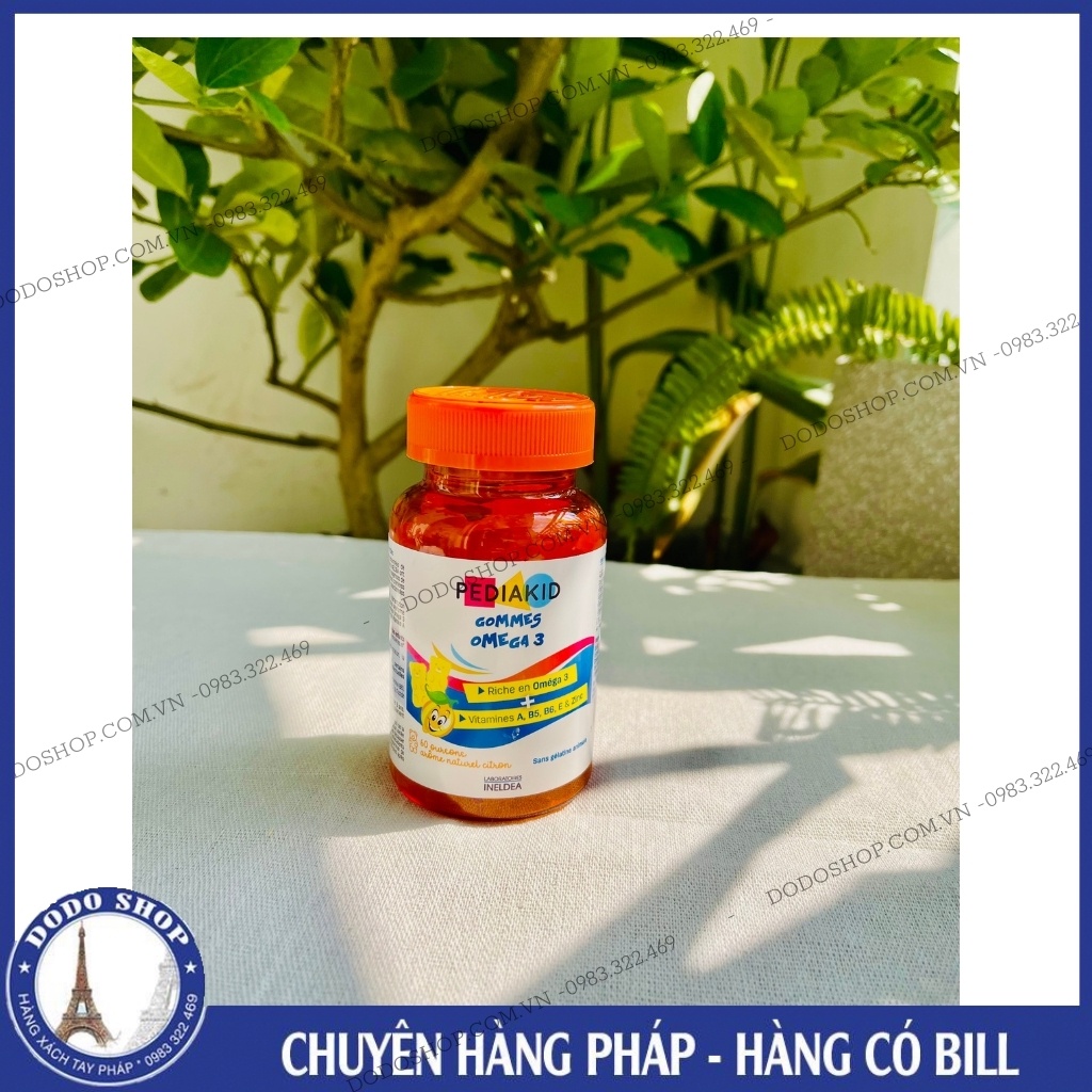 Pediakid kẹo bổ sung Omega3 DHA cho bé từ 3 tuổi của pháp