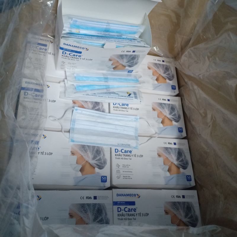 [Mã FAMAYFA2 giảm 10K đơn 50K] Khẩu trang DANAMECO TIỆT TRÙNG 1 CÁI/GÓI CÓ GIÂÝ LỌC KHÁNG KHUẨN