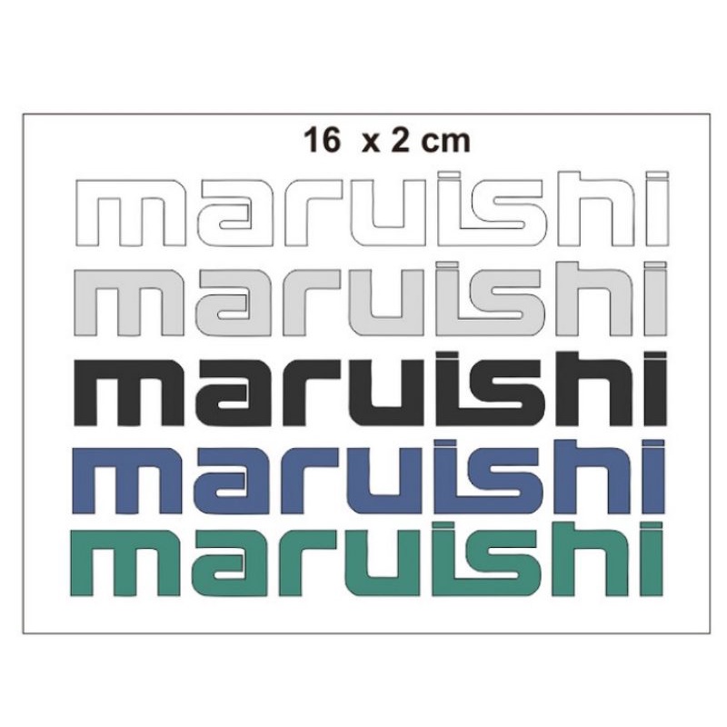 Cutting Sticker Fixie Classic Maruishi Bicycle 1 Sett